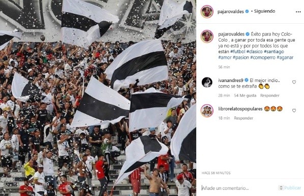 Jaime Valdés en su Instagram Jaime Valdés en su Instagram