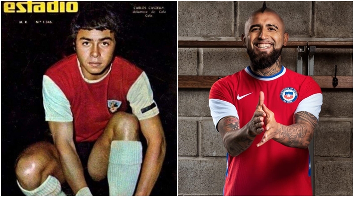 Carlos Caszely y Arturo Vidal Carlos Caszely y Arturo Vidal