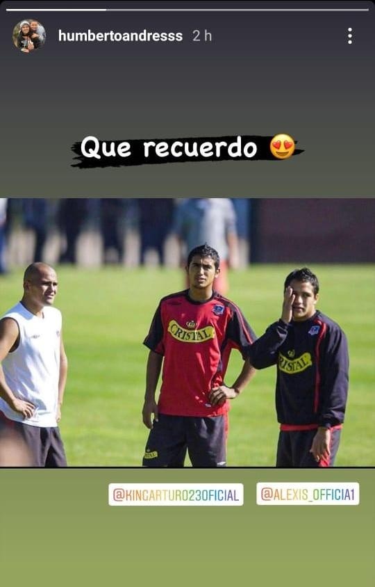 Humberto Suazo con Vidal y Sánchez
