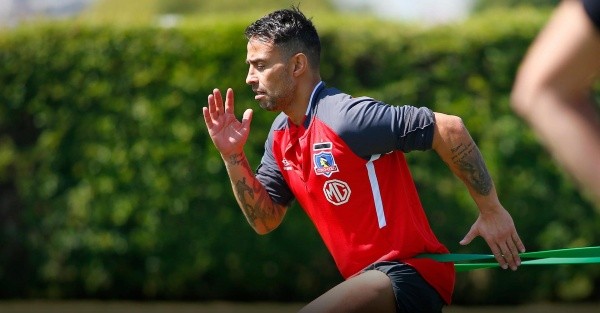 Jorge Valdivia comenzó su preparación para estar a disposición lo antes posible / FOTO: Colo Colo Oficial