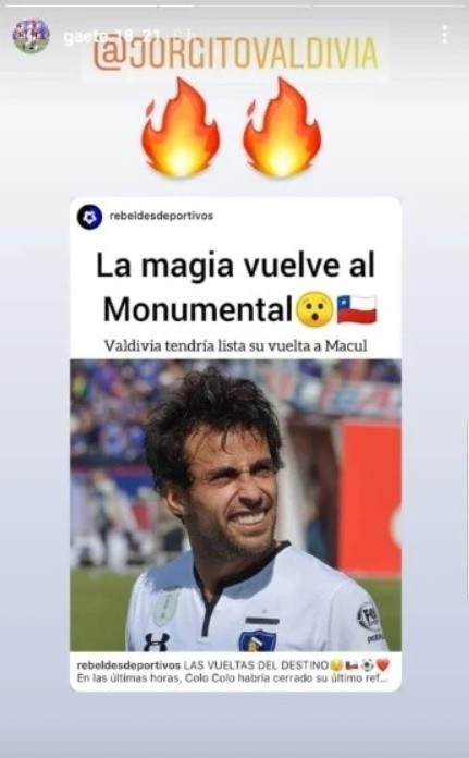 Juan Carlos Gaete – festejó en Instagram la llegada del Mago