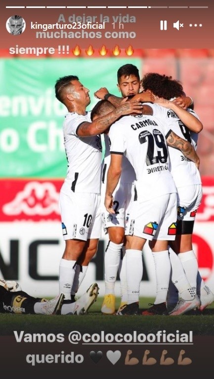 La Arenga de Arturo Vidal | Foto: Agencia Uno