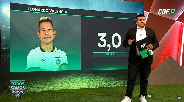 Valencia obtuvo nota roja | Foto: captura