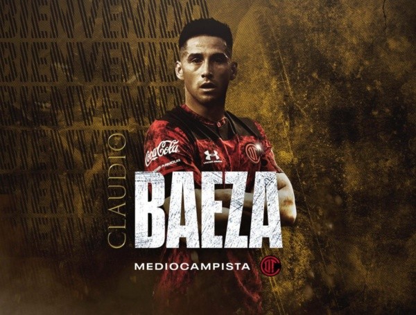 Toluca presenta a Claudio Baeza en Twitter