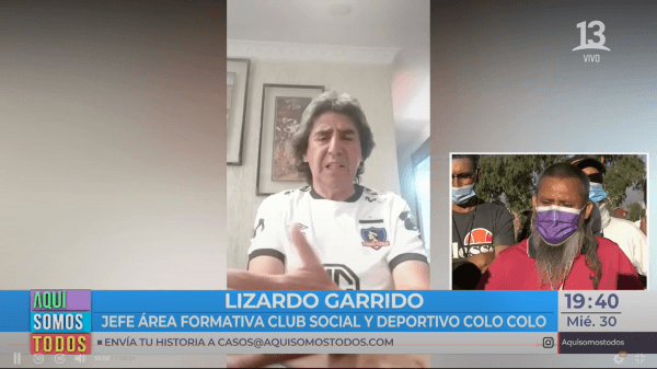 Lizardo Garrido en 'Aquí Somos Todos' de Canal 13
