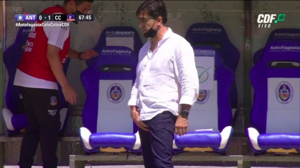 El gesto de Gustavo Quinteros