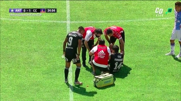 Matías Fernández se lesiona