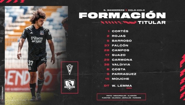 Colo Colo Jorge Valdivia Inicia Como Titular En La Formacion Alba Ante Santiago Wanderers Dale Albo