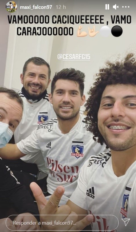 Falcón celebrando en el camarín | Foto: captura