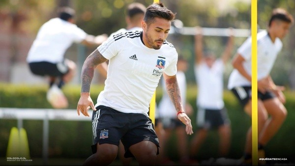 Marcos Bolados ha respondido de buena forma en los entrenamientos / FOTO: Colo Colo Oficial