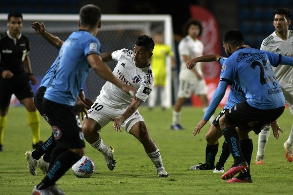 Leonardo Valencia volvió a las canchas en el último empate contra Iquique / FOTO: Agencia Uno