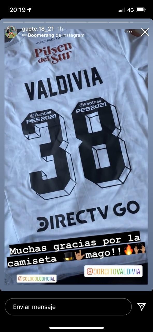 La camiseta de Gaete