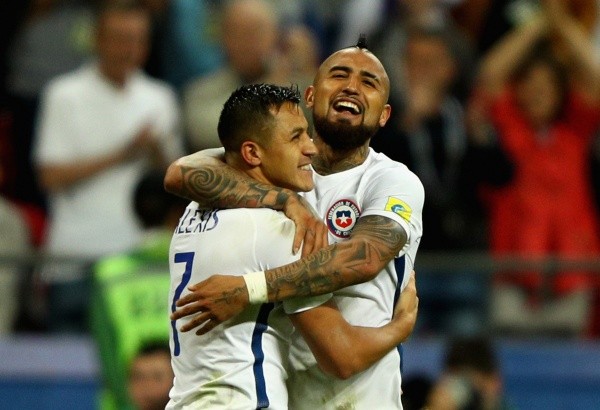 Alexis Sánchez y Arturo Vidal - Selección chilena