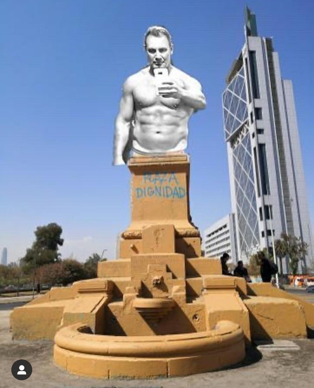 Marcelo Barticciotto y una “imponente” figura para la Plaza Italia. | Foto: Archivo.