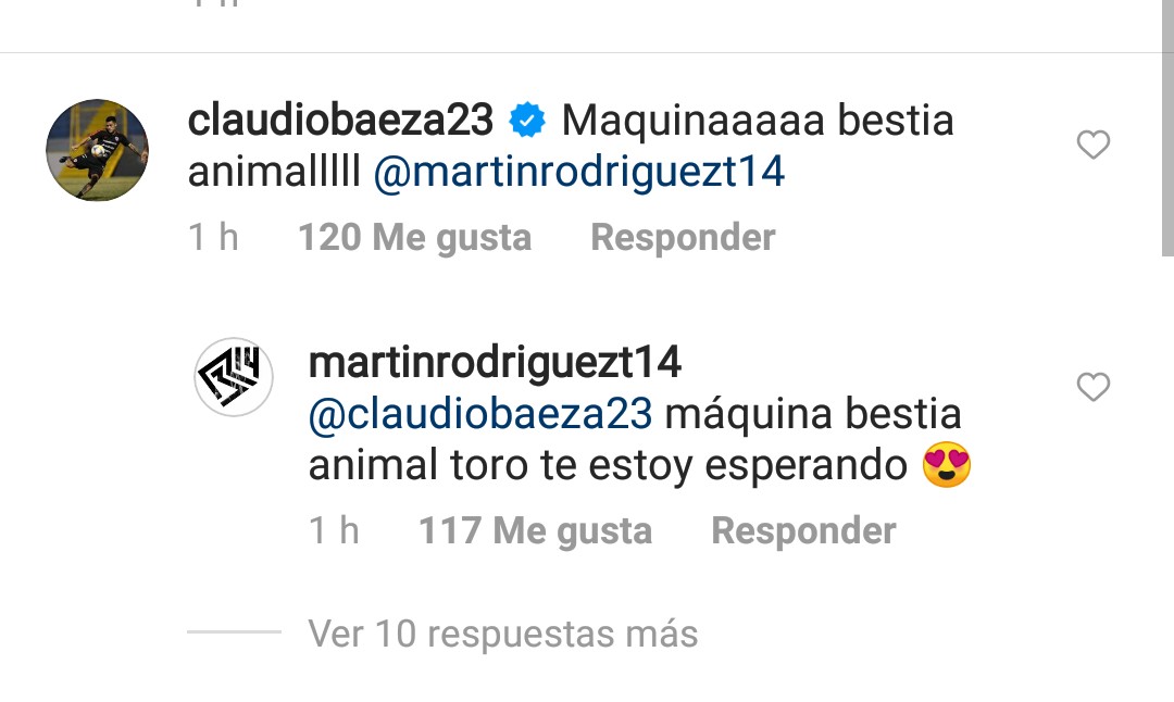 El comentario de Martín a Claudio Baeza