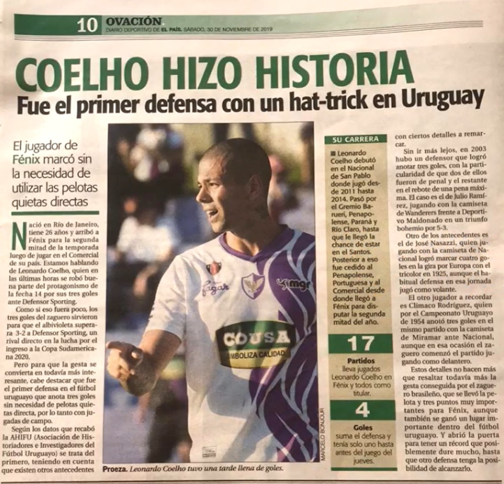 El hito de Leo Coelho | Foto: captura