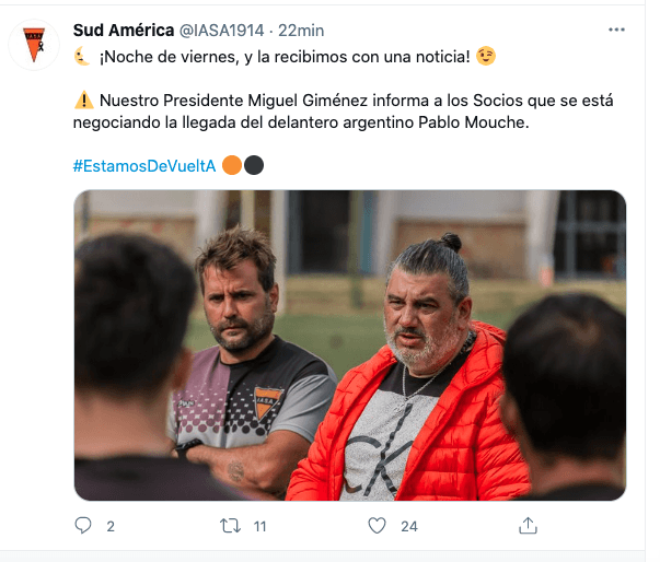 Pablo Mouche puede llegar a Uruguay