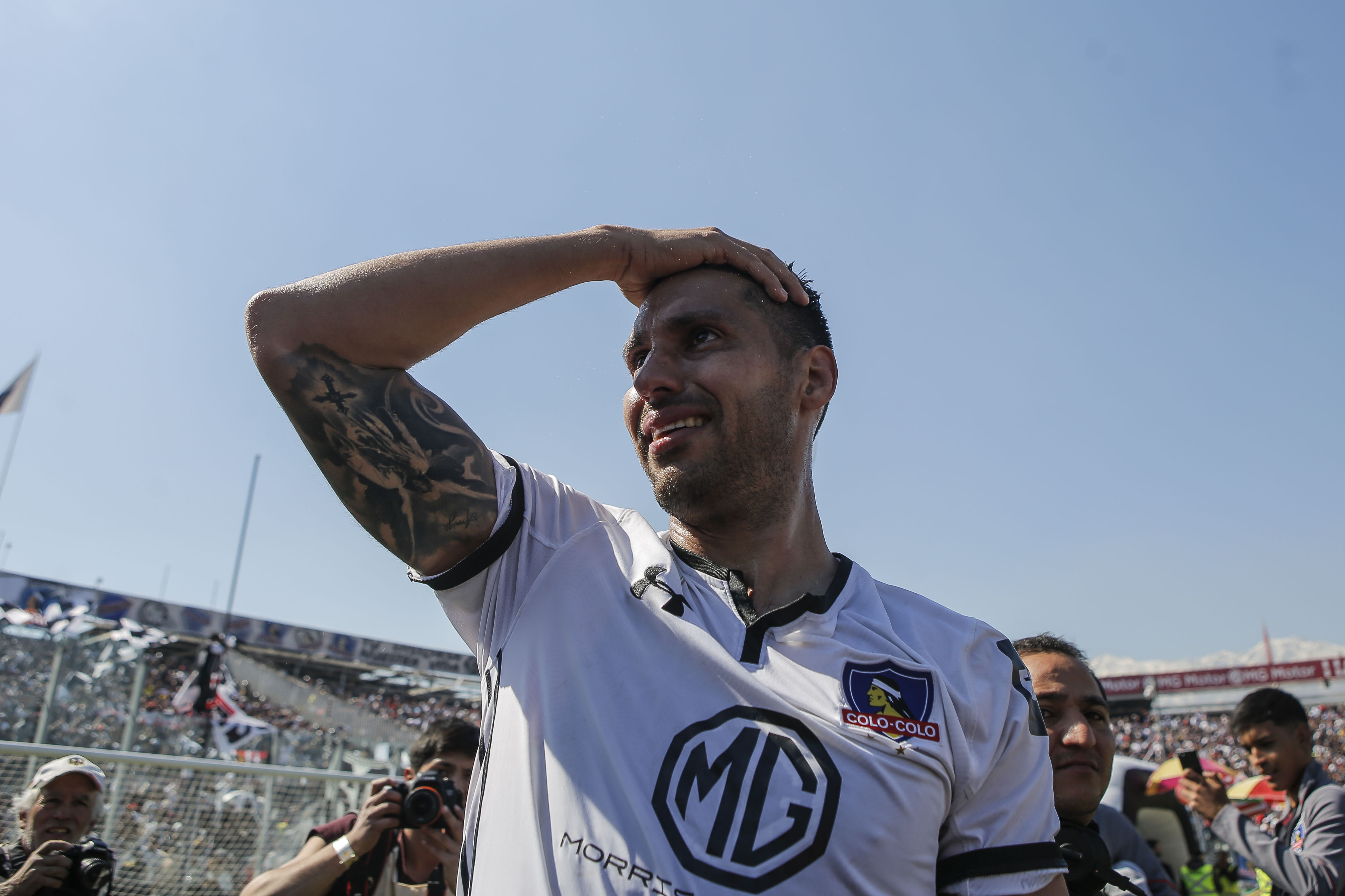 Juan Manuel Insaurralde jugó por tres temporadas en Colo Colo. | Foto: Agencia UNO.