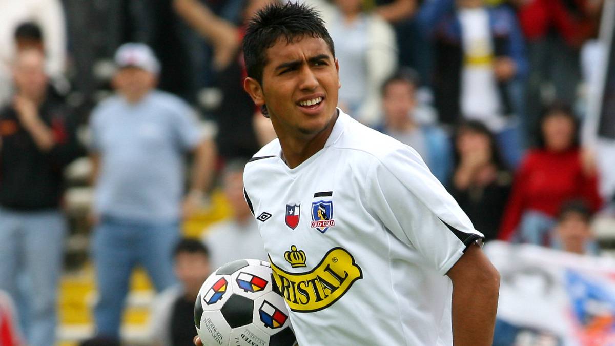 Arturo Vidal en sus inicios en Colo Colo