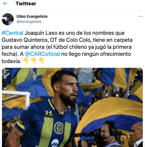 La información sobre Joaquín Laso