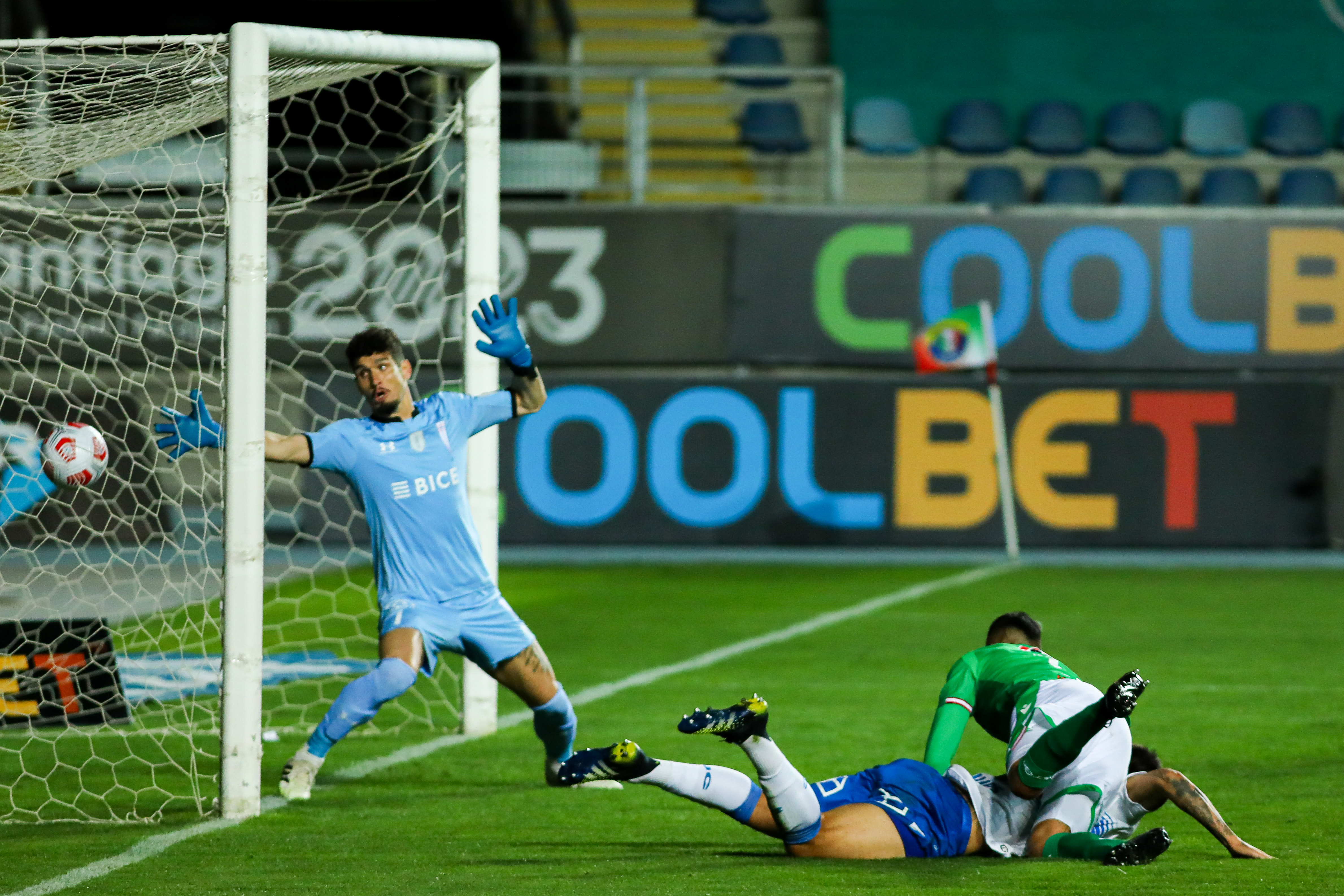 Gracias a este gol, Audax se quedó con el triunfo. Fuente: Agencia UNO