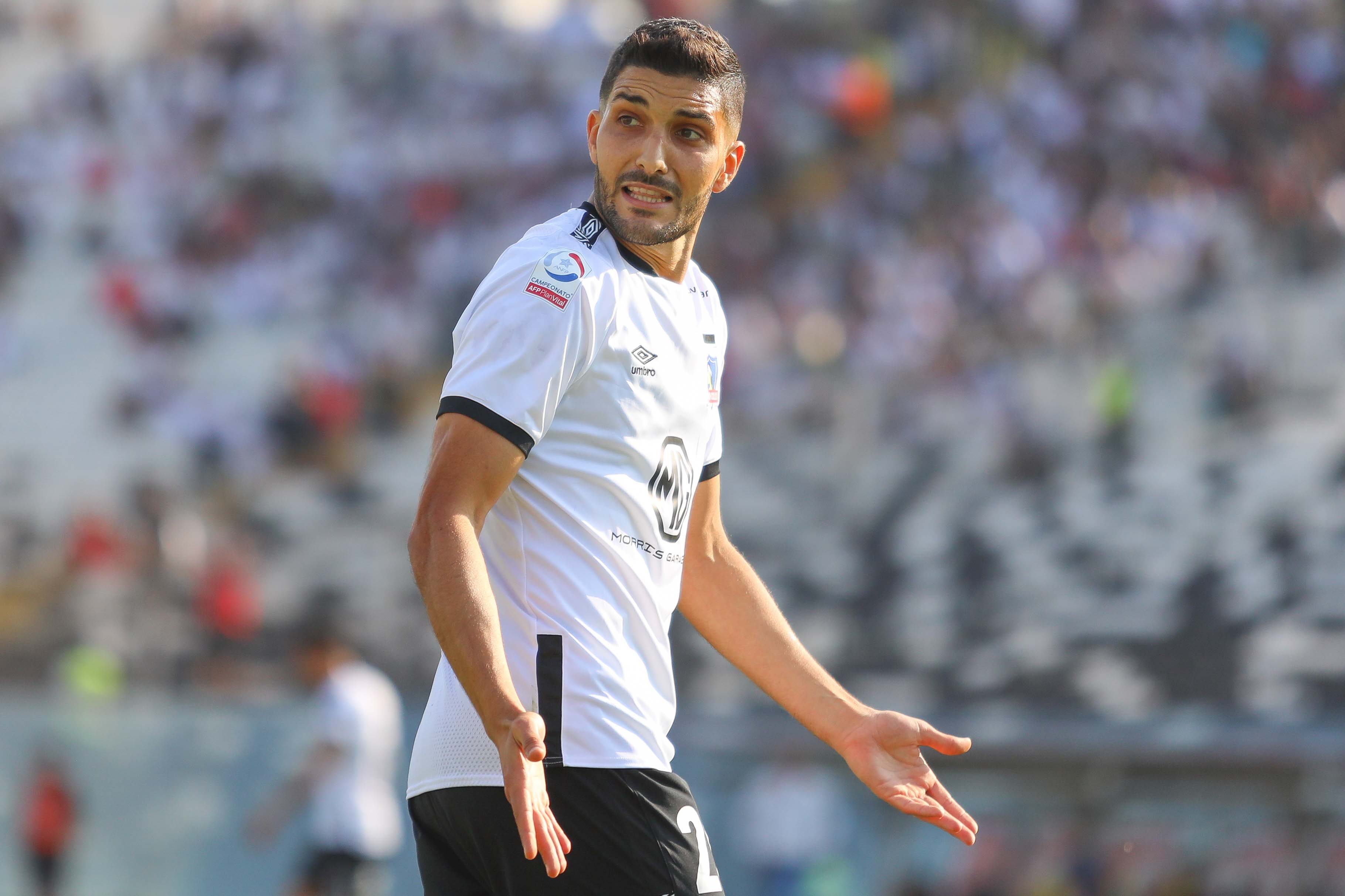 Nicolás Blandi solo ha convertido dos goles con la camiseta de Colo Colo. | Foto: Agencia UNO.