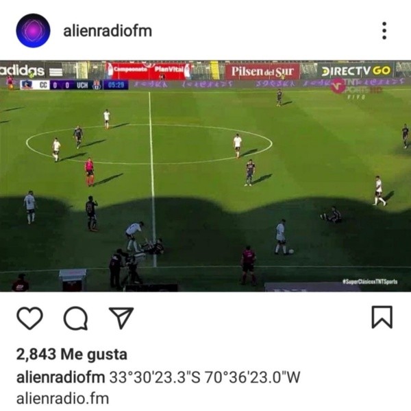 Las coordenadas del Monumental / FOTO: Instagram