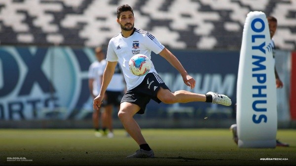 Nicolás Blandi trabaja para volver a ser considerado / FOTO: Colo Colo Oficial