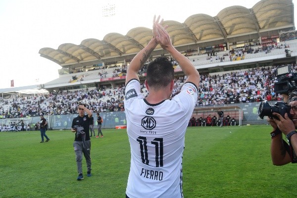 El último partido de Gonzalo Fierro con la camiseta de Colo Colo | Foto: Agencia Uno