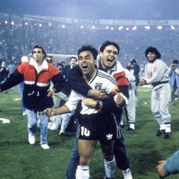 Marcelo Oyarzún junto a Jaime Pizarro en 1991.