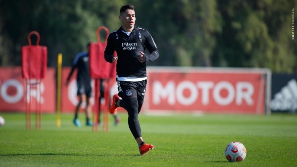 Óscar Opazo ya está entrenando en el Estadio Monumental. | Foto: Colo Colo.