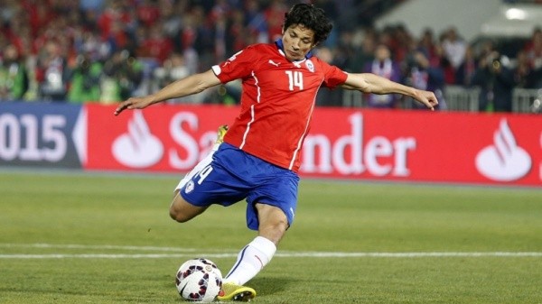 En 2015, Matías tomó el primer penal de la final de Copa América ante Argentina