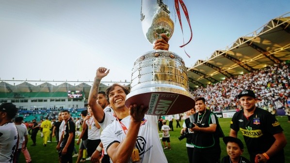 Tras retornar a su casa, en 2020 Matías levantó la Copa Chile tras derrotar por 2 a 1 a la U en la final. Fuente: Guille Salazar.