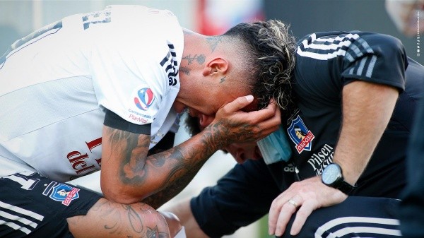 Martín Rodríguez se lesionó en el último Superclásico / FOTO: Colo Colo Oficial