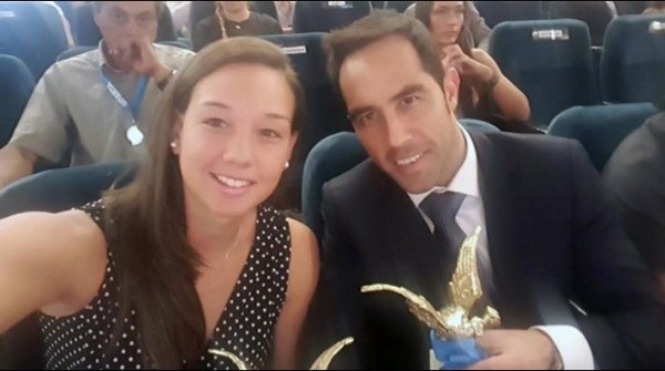 Christiane Endler y Claudio Bravo. Fuente: Archivo.