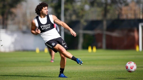 Maximiliano Falcón es feliz en Colo Colo / FOTO: Colo Colo