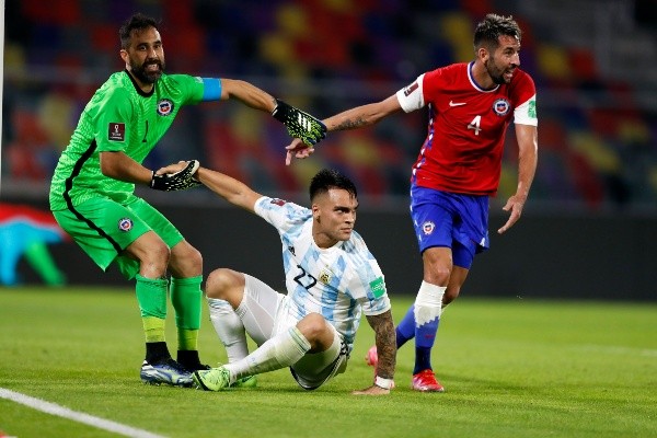 Chile y Argentina jugaron un partido a dientes apretados / FOTO: Agencia Uno