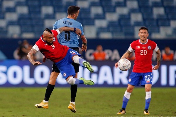 Arturo Vidal nuevamente fue sustituido promediando el segundo tiempo en esta Copa América. | Foto: Getty Images.