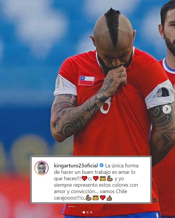 El potente mensaje de Arturo Vidal | Foto: captura