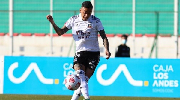 Martín Rodríguez anotó la apertura de la cuenta para Colo Colo ante Palestino | Foto: Agencia Uno