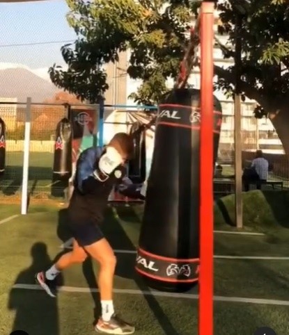 Leonardo Gil entrenando Box | Foto: captura