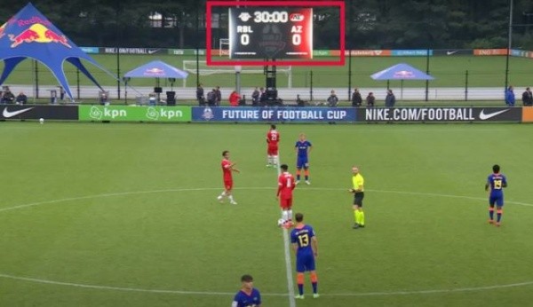 La FIFA busca acortar el tiempo de juego a 60 minutos. Fuente: Captura.