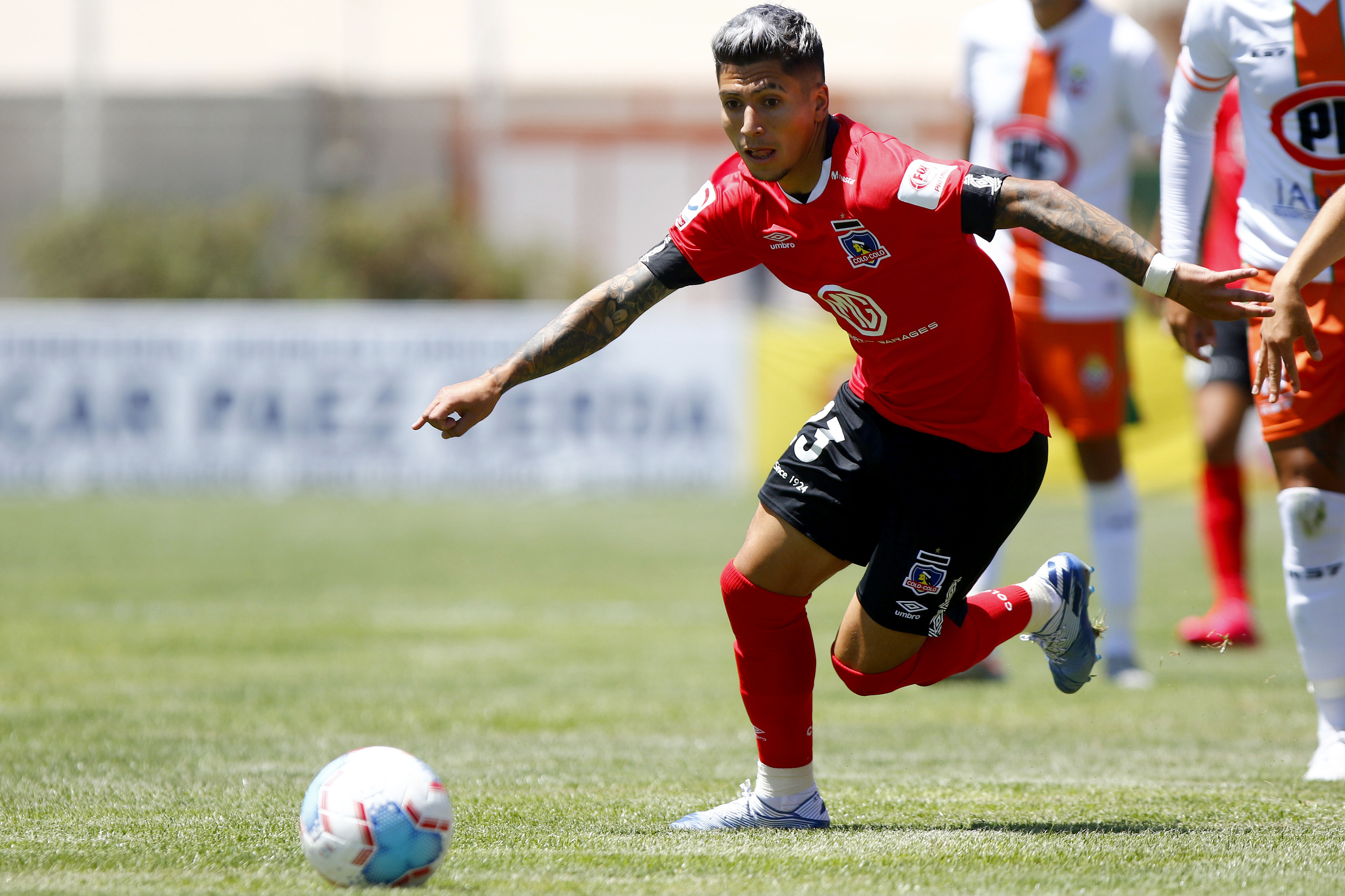 Brayan Vejar no pudo convencer en su regreso a Colo Colo tras su préstamo en Palestino. | Foto: Agencia UNO.