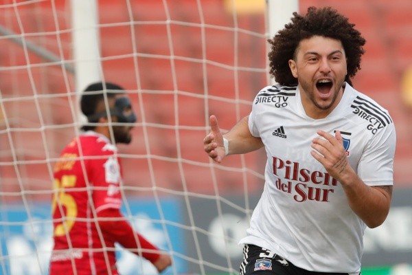 Falcón fue clave para el triunfo de Colo Colo sobre Unión Española. | Foto: Agencia UNO.