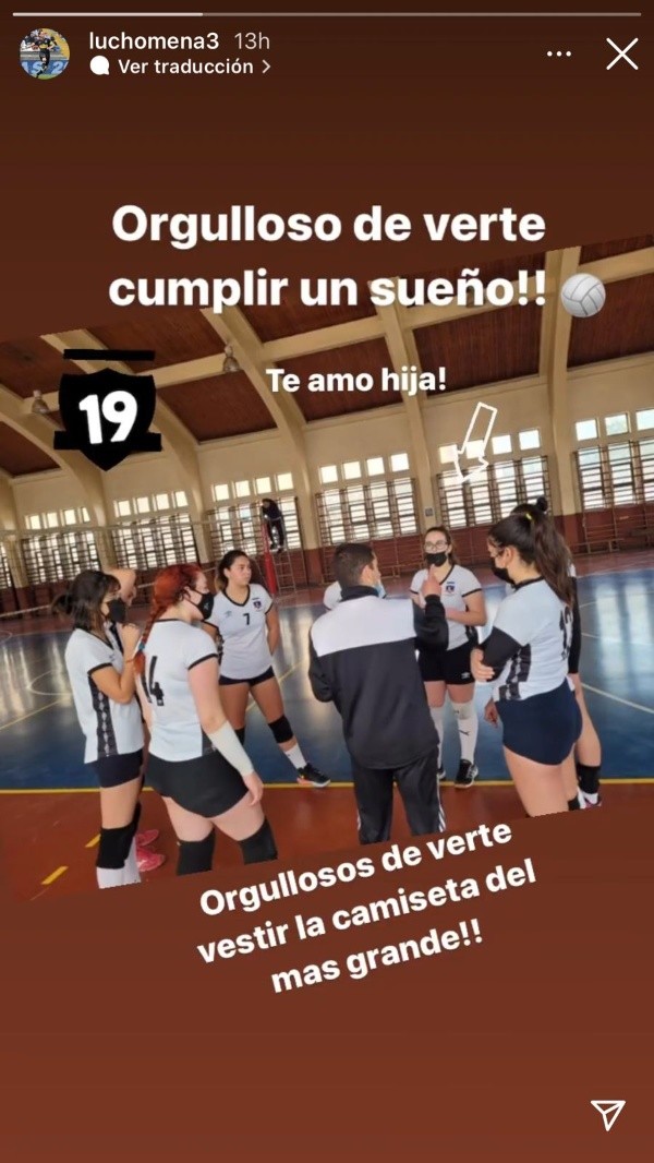 El multicampeón es pura felicidad tras el debut de Catalina, su hija. | Fuente: Captura.