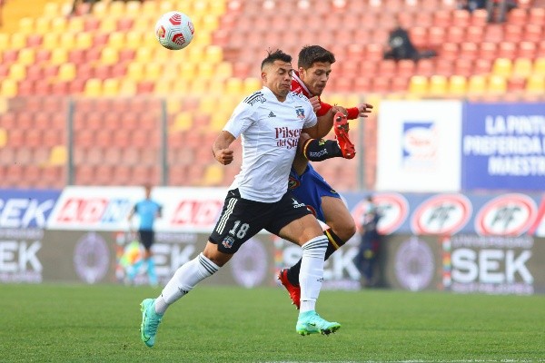 Iván Morales no tuvo el mejor de los partidos ante Unión Española. | Foto: Agencia UNO.