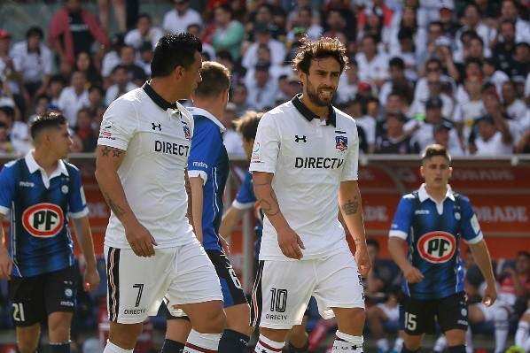 Esteban Paredes y Jorge Valdivia en Colo Colo
