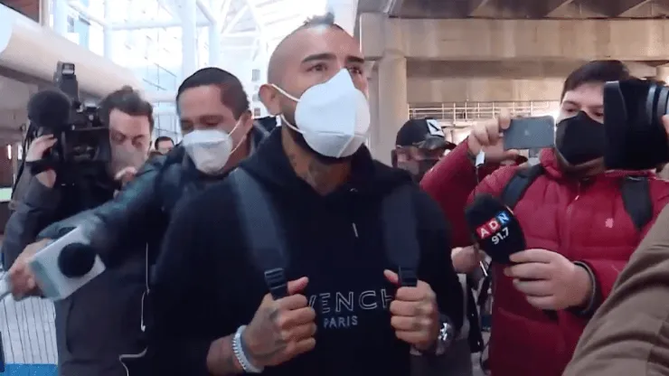 El Rey ya está en suelo nacional. Fuente: Captura.