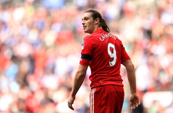 Andy Carroll llegó a defender la camiseta del Liverpool en la temporada entre el 2010 y 2013. | Foto: Getty Images.