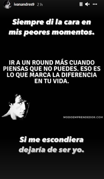 La publicación de Iván Morales en su Instagram personal. | Foto: Captura.